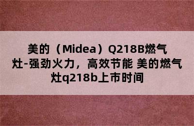 美的（Midea）Q218B燃气灶-强劲火力，高效节能 美的燃气灶q218b上市时间